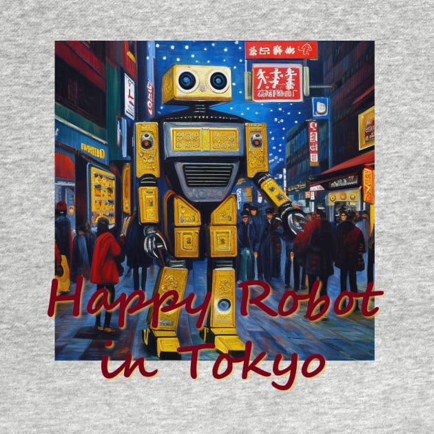 Japan Happy Robot in Tokyo by Kana Kanjin by erizen